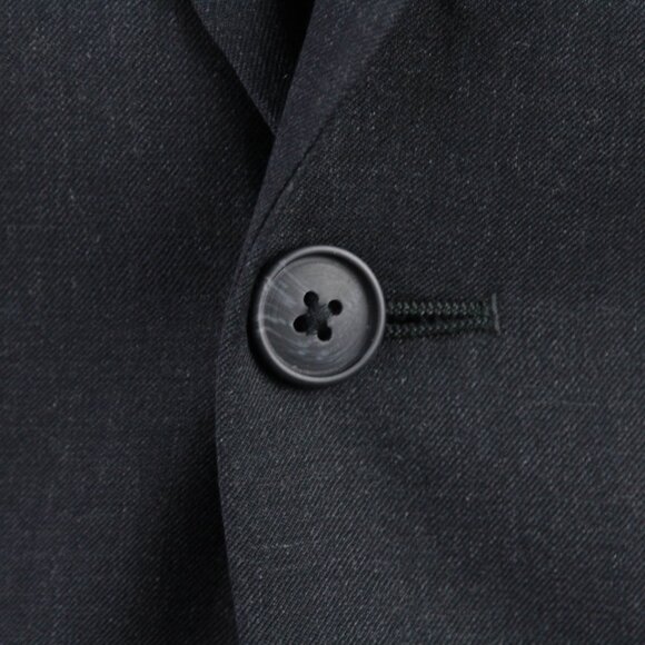 40R Pronto Uomo Men's 2pc Suit Jacket Blazer Pant Size 34W Charcoal E03256 - Picture 10 of 15